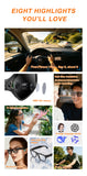 Lenovo Upgrade Smart AI Glasses 800W HD 8K Shooting Camera Photo Video Voice Call Translation Bluetooth AI Motorcycle Glasses