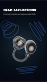 【HTC NE67】Bluetooth V6.0 Earphones AI Translator Earbuds TWS Earclip Wireless Headphones Portable with a Hanging Chain