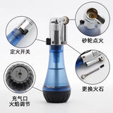 Magic Blue Flame Grinding Wheel Lighter Metal Butane Gas Flint Lighter Cigarette Lighter Smoking Accessories Ensendedores