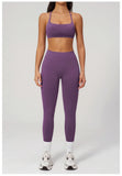 2PCS Yoga Suit Women Tracksuit Sports Bra High Waist Leggings Outfit Gym Set Fitness Athletic Wear Workout Clothes Sportswear