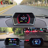 P17 HUD OBD2 GPS On-board Computer Car Electronics Accessories Head Up Display Vehicle Speed Voltage With Overspeed Alarm Gauge