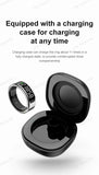 New R11 Smart Ring Men Women LED Display Screen Heart Rate Blood Oxygen Monitoring Waterproof Multi Sports Modes Smartrings