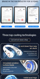 Hanging Neck Fan Digital Display Power Ventilador Bladeless Neckband Fan Portable Mini Air Cooler USB Rechargeable Electric Fans