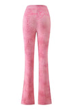 gia slim fit letter printed open thread design hooded zipper short jacket pants set