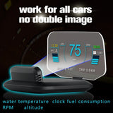 C1 Navigation Projection For HUD OBD2 GPS Bluetooth-compatible Auto Head Up Display Overspeed RPM Voltage Warning Car Parts