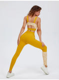Cloud Hide SEXY Leopard Yoga Set Women Sports Wear Gym Tracksuit Clothes Workout Leggings Crop Top Bra Fitness Suit Sportswear