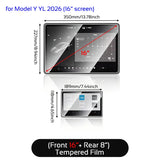 for Tesla Model 3 Highland 2024-2026 Y Juniper HD Tempered Glass Film Screen Protector Navigation Protective Cover Accessories