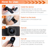 EMS Back And Neck Massager Wireless Pulse Heating Cervical Massage Patch 6 Mode 19 Level Mini Electric Muscle Stimulator Sticker
