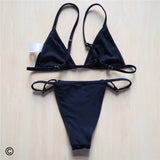 Extreme String Mini Micro Adjustable Strap Bikini Female Swimsuit Swimwear Women Two-Pieces Bikini Set Bather Bathing Suit V516C