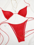 2026 Sexy Bikinis Swimsuit  Women Swimwear High Cut Bathing Suit Brazilian Biquini Sexy Bikini Sets Solid Beachwear