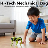 DIY Assembly RC Robot Dog Toy Remote Control Mechanical Robot Kit Science Teaching Model Electric Set Gift For Kids