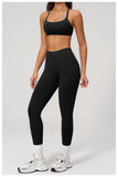 2PCS Yoga Suit Women Tracksuit Sports Bra High Waist Leggings Outfit Gym Set Fitness Athletic Wear Workout Clothes Sportswear