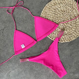 Halter Jewelled Sequins Diamond Bikini Women Swimsuit Female Swimwear Two Pieces Bikini Set Mini Micro Bathing Suit Swim Lady