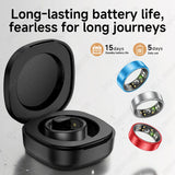 All Size（6-14） Smart Ring for Women Men Healthy Heart Rater Blood pressure Monitor Waterproof Take Photo Control Smartring Sport