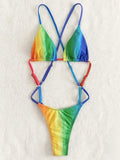 Sexy Extreme Mini Micro String Women Swimwear One Piece Swimsuit Female Cross Backless Monokini High Cut Bathing Suit Swim Lady