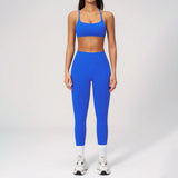 2PCS Yoga Suit Women Tracksuit Sports Bra High Waist Leggings Outfit Gym Set Fitness Athletic Wear Workout Clothes Sportswear