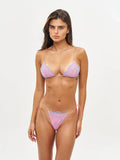 Patchwork Lace Bikinis Sexy Swimsuit Women 2026 String Swimwear Solid Color Bathing Suit Triangle Biquini Micro Thongs Beachwear