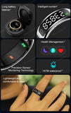 New R11 Smart Ring Men Women LED Display Screen Heart Rate Blood Oxygen Monitoring Waterproof Multi Sports Modes Smartrings