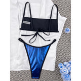 XS - L PU Faux Leather High Leg Cut Bikini Women Swimwear Female Swimsuit Two-Pieces Bikini Set Bather Bathing Suit Swim V5796