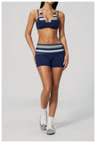 Women New Fake Two piece Yoga Bra Color Contrasting Back Sports Bra Gym Strap Hanging Neck Strap Fitness Bra Sports Bra Female