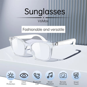 Smart Glasses Bluetooth Anti Blue Photochromic listen Music Calls Color Changing Lens Versatile Functions Stylish Glasses New
