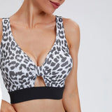 Cloud Hide SEXY Leopard Yoga Set Women Sports Wear Gym Tracksuit Clothes Workout Leggings Crop Top Bra Fitness Suit Sportswear