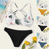 New In 2024 Bikini Woman Floral Random Print Bikini Sets Push-up Swimsuit Beachwear Padded Swimwear Bikini Brazilian Swimsuit