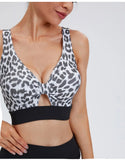 Cloud Hide SEXY Leopard Yoga Set Women Sports Wear Gym Tracksuit Clothes Workout Leggings Crop Top Bra Fitness Suit Sportswear