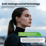 HTC AI Translator Wireless Earbuds NE67 Bluetooth Earphones Portable  Headphones Comfort Earclip with a Hanging Chain MP3