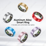 All Size（6-14） Smart Ring for Women Men Healthy Heart Rater Blood pressure Monitor Waterproof Take Photo Control Smartring Sport
