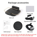 C1 Navigation Projection For HUD OBD2 GPS Bluetooth-compatible Auto Head Up Display Overspeed RPM Voltage Warning Car Parts