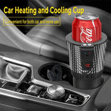 Upgraded Version 12V Smart Auto Car Cup Holder 2-in-1 Portable Car Cup Holder for Fast Cooling and Heating for Coffee & Water