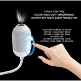HD Smart Dynamic 3D Holographic Night Light Projector 2-IN-1 360° Adjustable Galaxy & Ocean Projector for Bedroom Ceiling