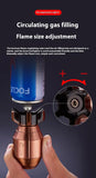 Metal Rotating Decompression Rotating Lighter Windproof Spray Flame Bullet Butane Inflatable Lighter Personalized Men's Gift
