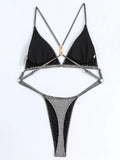 Sexy Extreme Mini Micro String Women Swimwear One Piece Swimsuit Female Cross Backless Monokini High Cut Bathing Suit Swim Lady