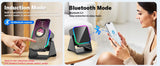 Magnetic Induction Speaker Phone Stand Wireless Bluetooth Phone Holder Amplifier Portable Desk Speaker RGB Light 5000mAh Battery