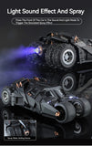 Large Scale 1:18 Batmobile Car Model Toy The Dark Knight Trilogy Sound Light Sliding Spray Alloy Vehicle Models Ornaments Gifts