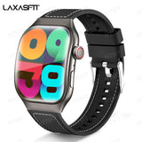 LAXASFIT New Bluetooth Call Smart Watch for Men 2.01" HD Curved Screen Sports Watch Health Monitor Smart Watch for Android iOS