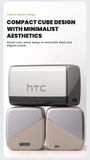 【HTC NE67】Bluetooth V6.0 Earphones AI Translator Earbuds TWS Earclip Wireless Headphones Portable with a Hanging Chain