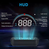 M8 Car HUD Head Up Display OBD2 Overspeed Warning Auto Electronic Water Temperature LED Digital Projector Windshield