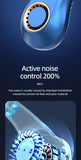 New Summer Portable Mini Hanging Neck Fan Bladeless Neckband Fan Digital Display Power Air Cooler USB Rechargeable Electric Fans