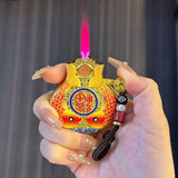 Lucky Bag Fun Welfare Design Double Fish Windproof Lighter Inflatable Blue Flame Giant Discount Butane Lighter