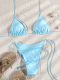 2026 Sexy Bikinis Swimsuit  Women Swimwear High Cut Bathing Suit Brazilian Biquini Sexy Bikini Sets Solid Beachwear