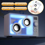 Mini Transparent Bluetooth Speaker Wireless Powerful Bass Music Box Soundbar with Colorful Atmosphere Light Support TF Card Play