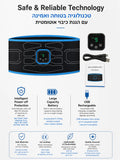 Smart EMS Core Trainer Belt, No Gel Required, 9 Intensity Levels, USB Rechargeable Muscle Stimulator for Home Fitness & Recovery