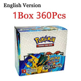 360Pcs Pokemon Trading Card GameCards Prismatic Evolutions Scarlet Violet Pokemon English Booster Battle Transaction Gifts