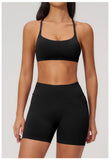 2PCS Yoga Suit Women Tracksuit Sports Bra High Waist Leggings Outfit Gym Set Fitness Athletic Wear Workout Clothes Sportswear