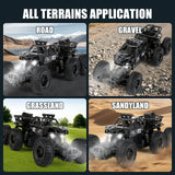 Six-Wheel Alloy RC Car Rock-Climbing 45° Inclination Four-Wheel Drive High-Resilience Shock All-Terrain Climbing Vehicle