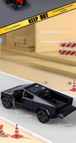1:36 Cybertruck Toys Off Road Vehicle Die Cast Model Car Beach Motorcycle Hobby Collectible Birthday Gift For Boy