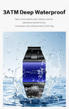 POEDAGAR Top Rectangle Original Men Watch Waterproof Fashion Man Wristwatch Stainless Steel Quartz Sport Men's Watches+Box Reloj